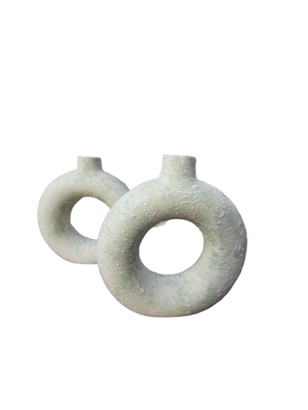 Handmade Ceramic Donut Vase - Image 12