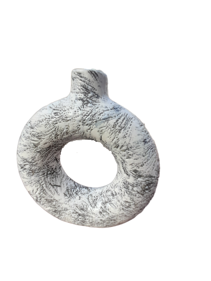 Handmade Ceramic Donut Vase - Image 3