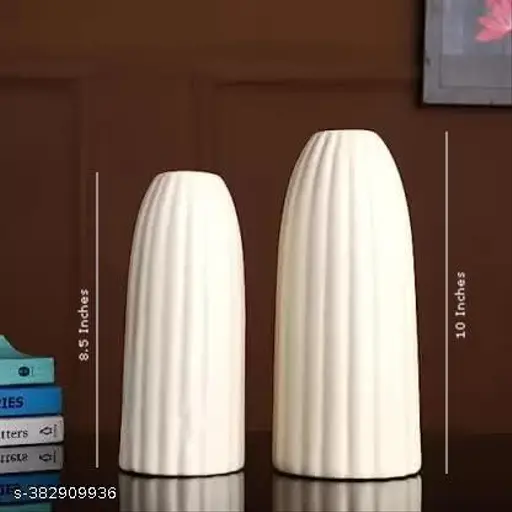 New Glossy Stripe Line Vase - Image 2