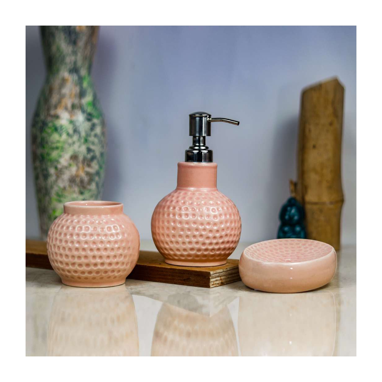 Ceramic Round Dispenser Set of 3 - Image 2
