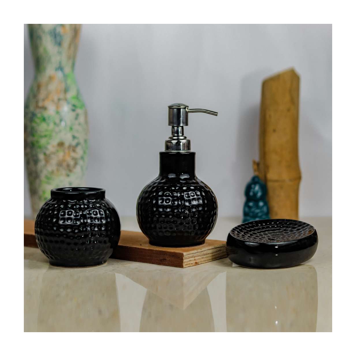 Ceramic Round Dispenser Set of 3 - Image 3