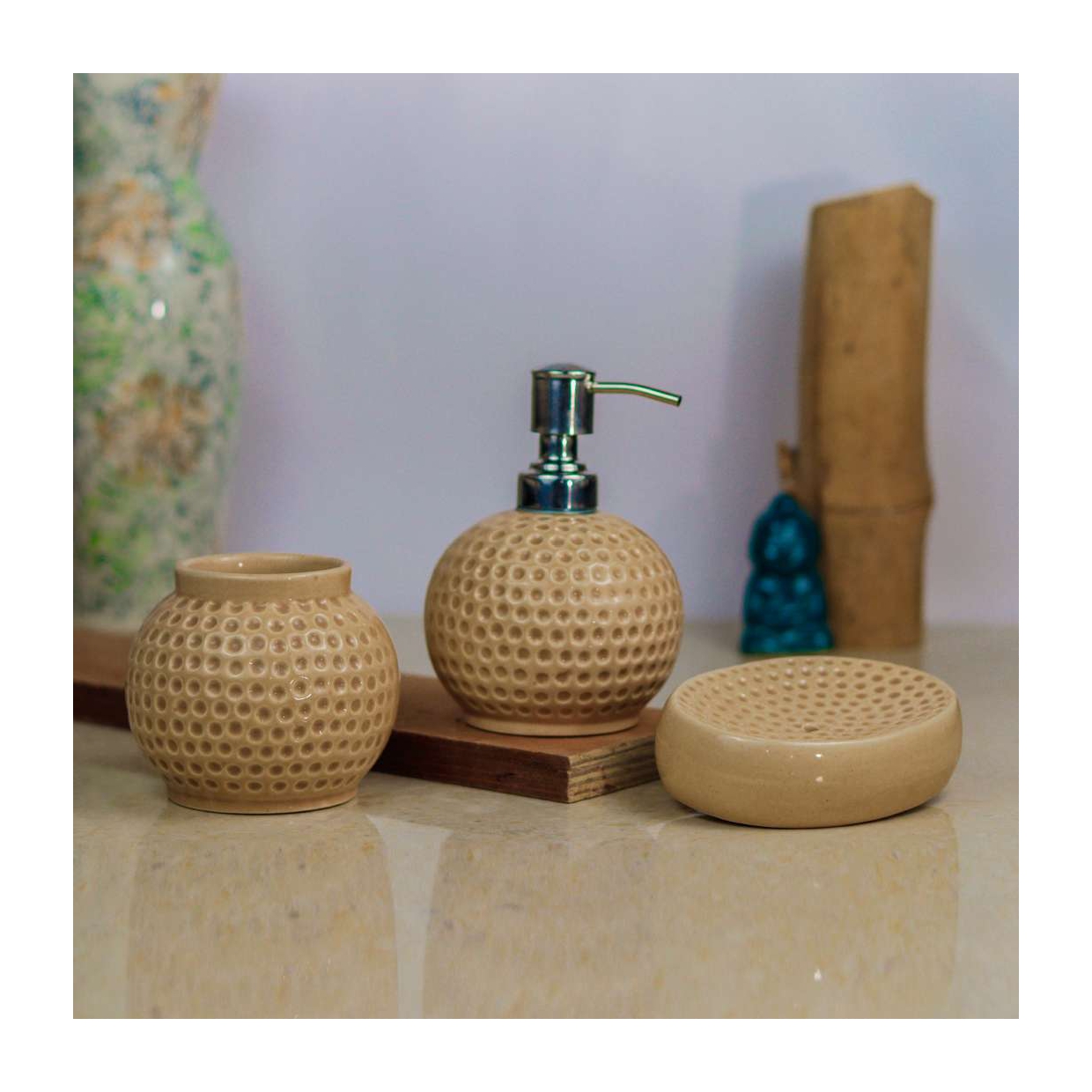 Ceramic Round Dispenser Set of 3 - Image 5