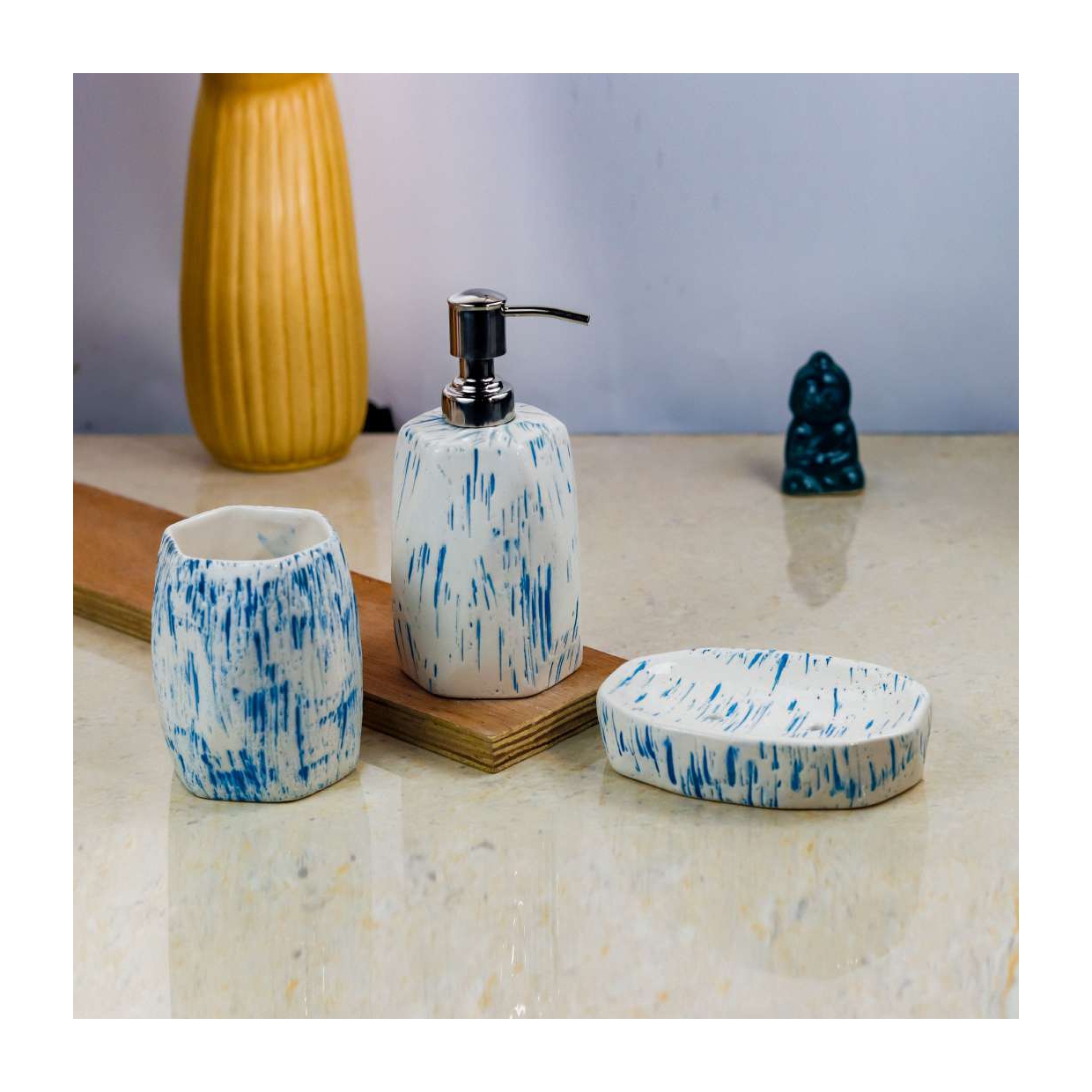 Hand-Painted Ceramic Bath Set - Image 12
