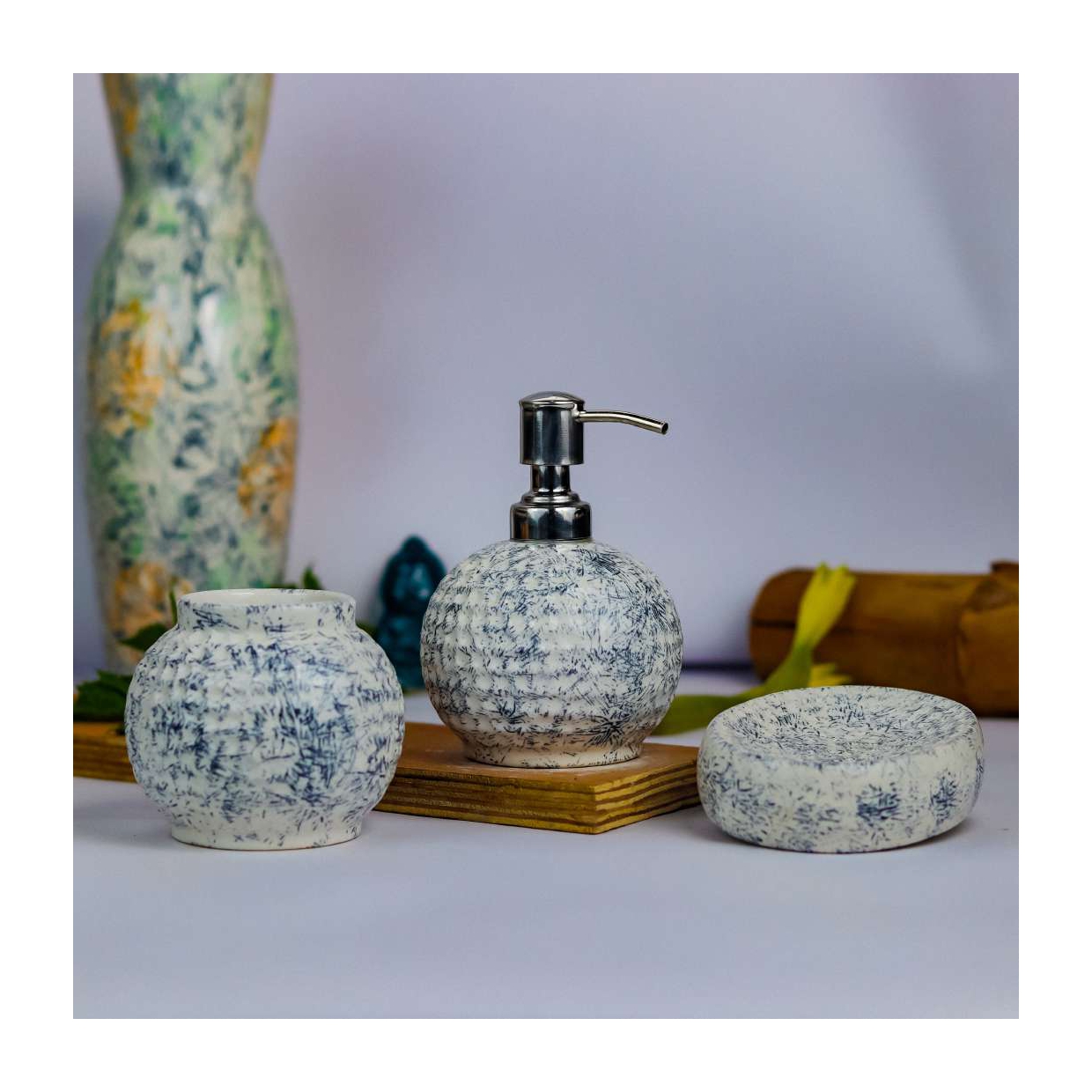 Ceramic Round Dispenser Set of 3 - Image 7