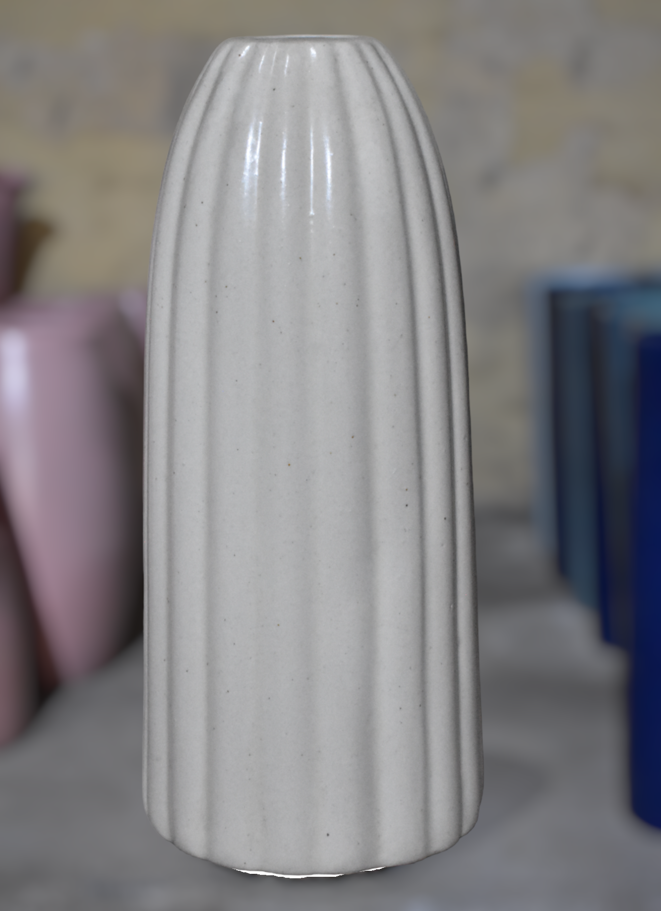 New Glossy Stripe Line Vase - Image 4