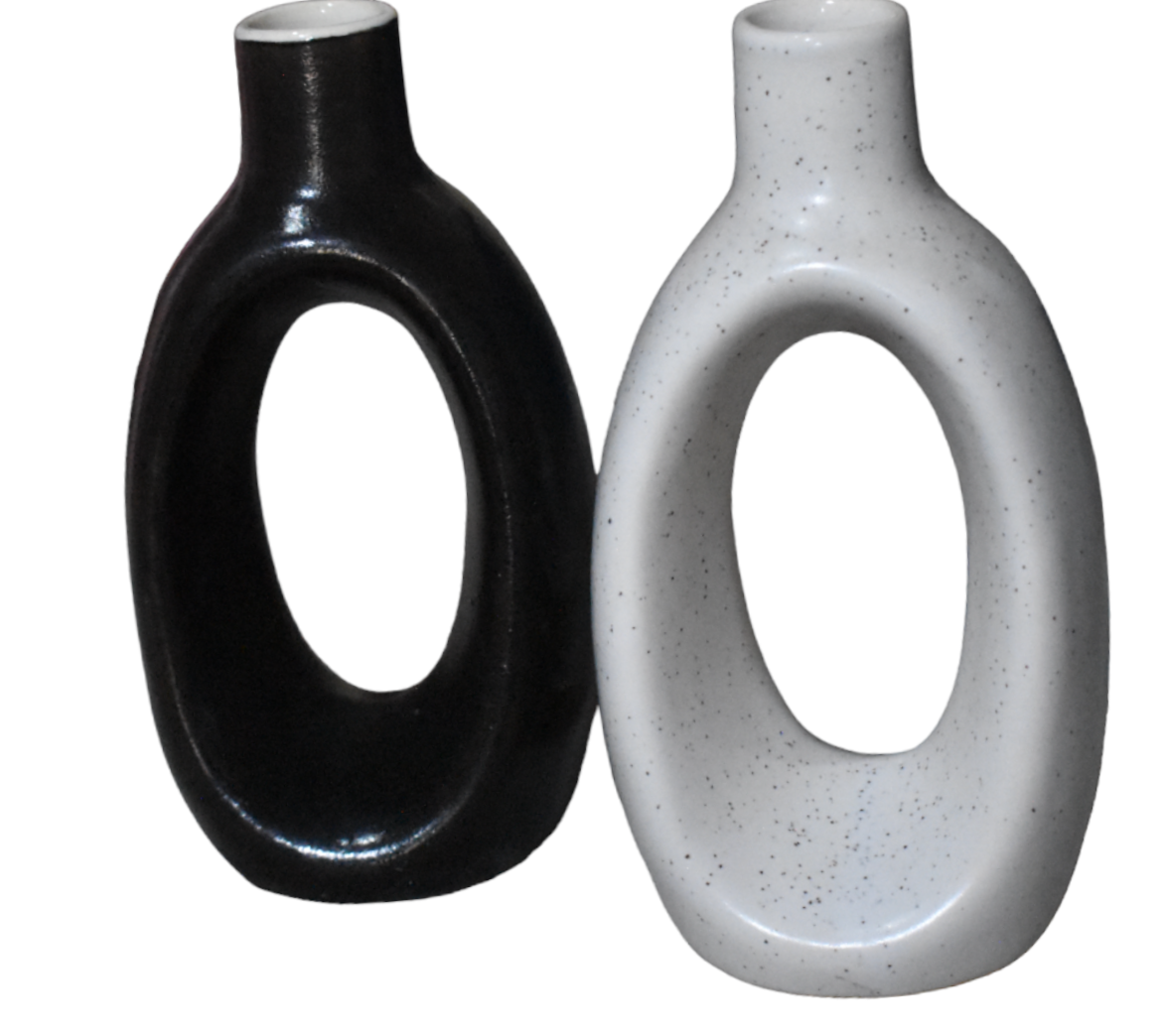 Minimalist Boho Round Decorative Vase - Image 7