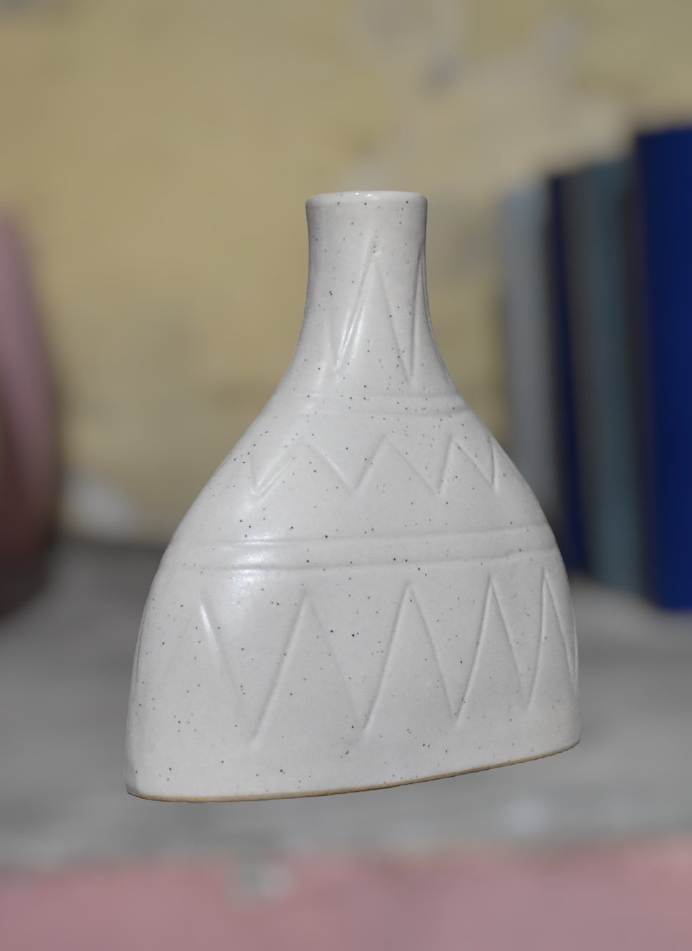 Elegant Ceramic Bottle-Shaped Vase – White - Image 6
