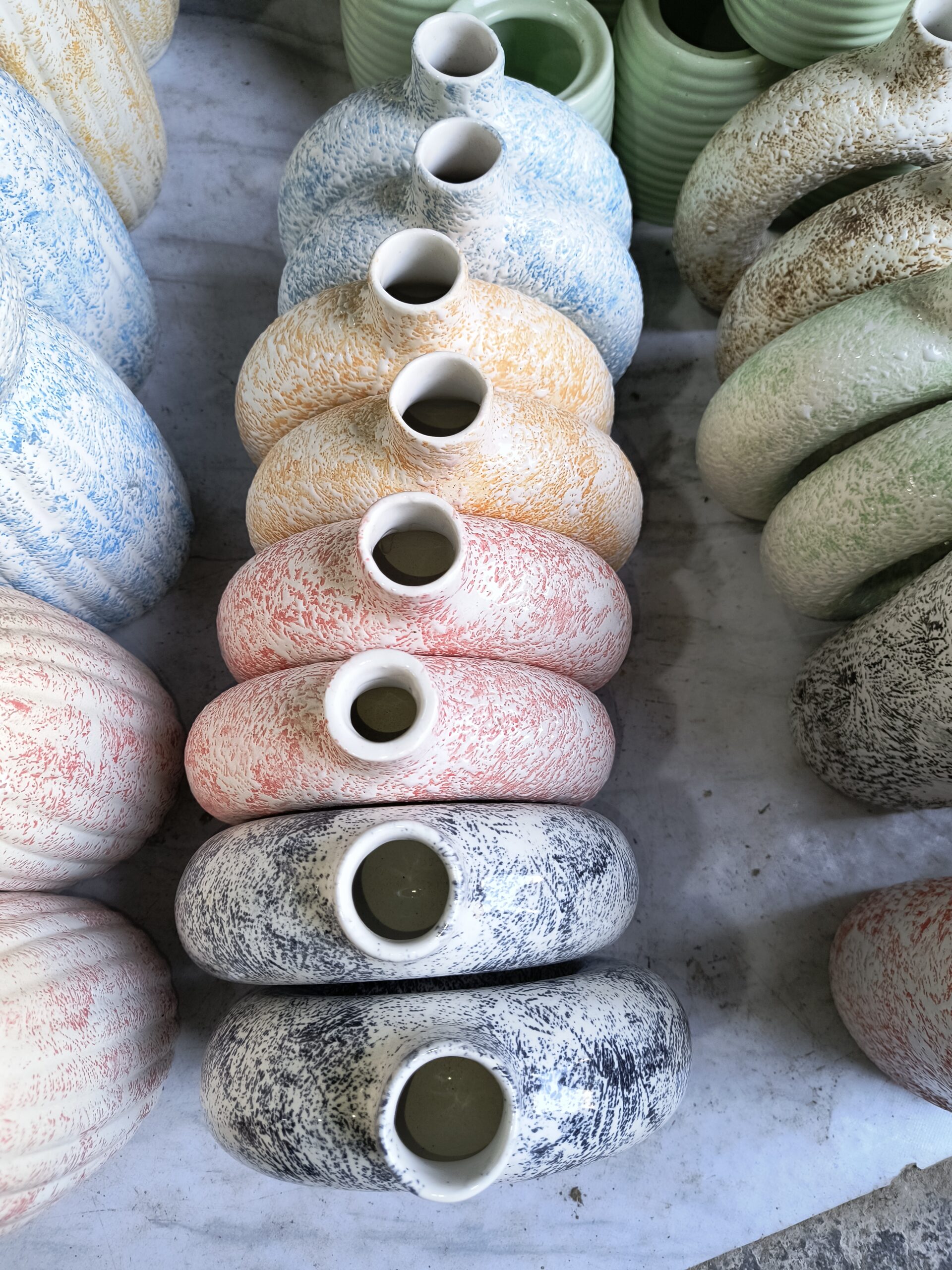 Handmade Ceramic Donut Vase - Image 15