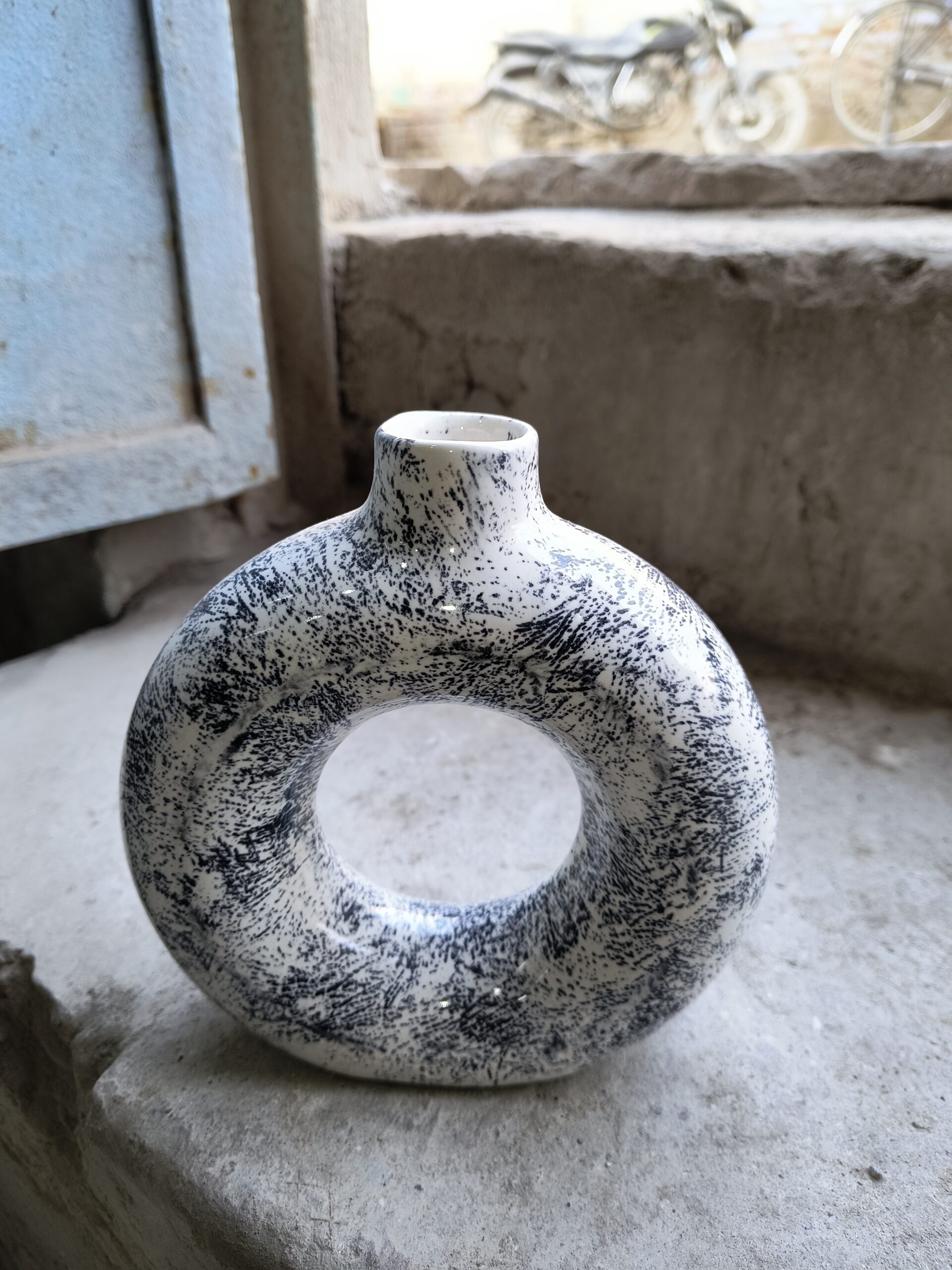 Handmade Ceramic Donut Vase - Image 16