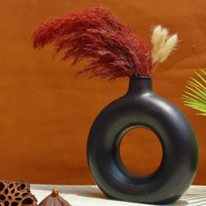 Handmade Ceramic Donut Vase