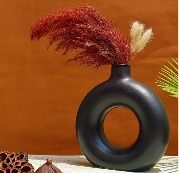 Handmade Ceramic Donut Vase