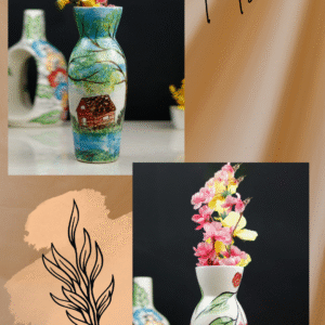Handpainted Flower Vase