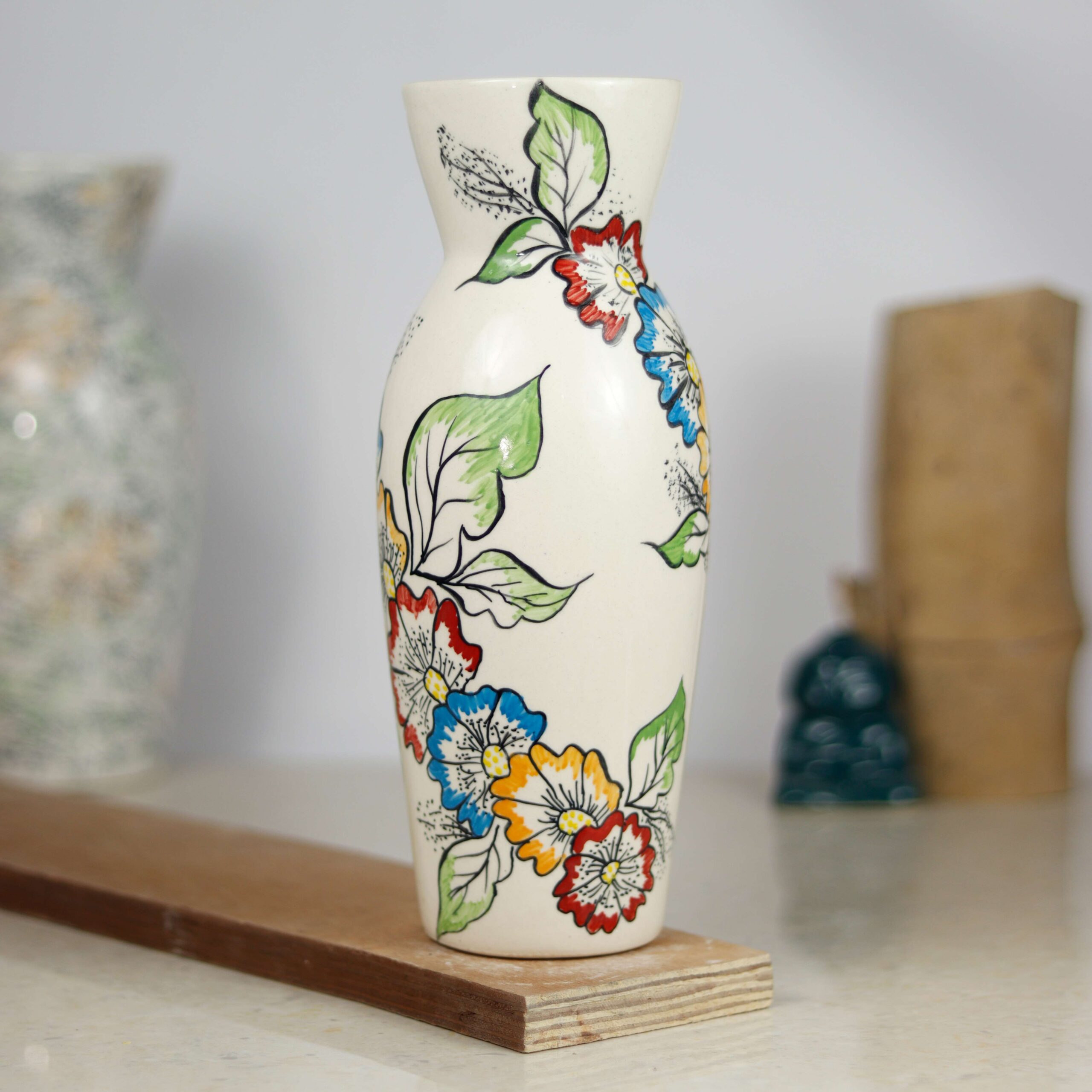 Handpainted Flower Vase - Image 5