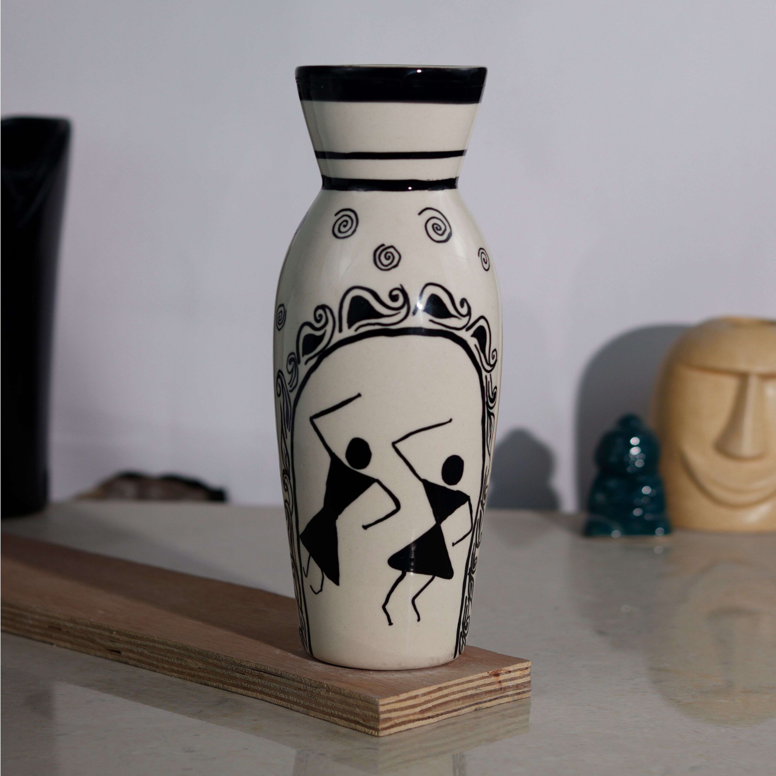 Handpainted Flower Vase - Image 6