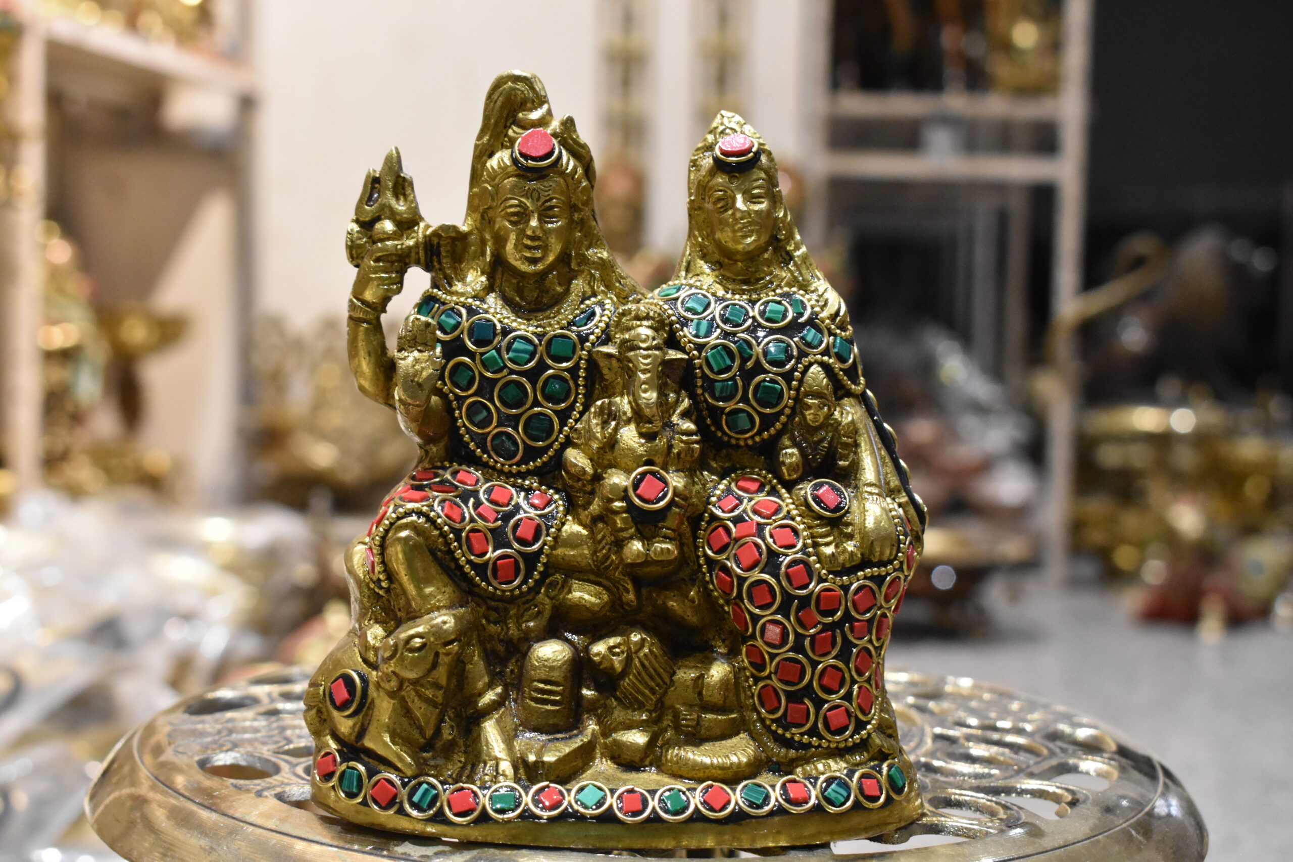Brass Shiv Parivar Idol - Image 2