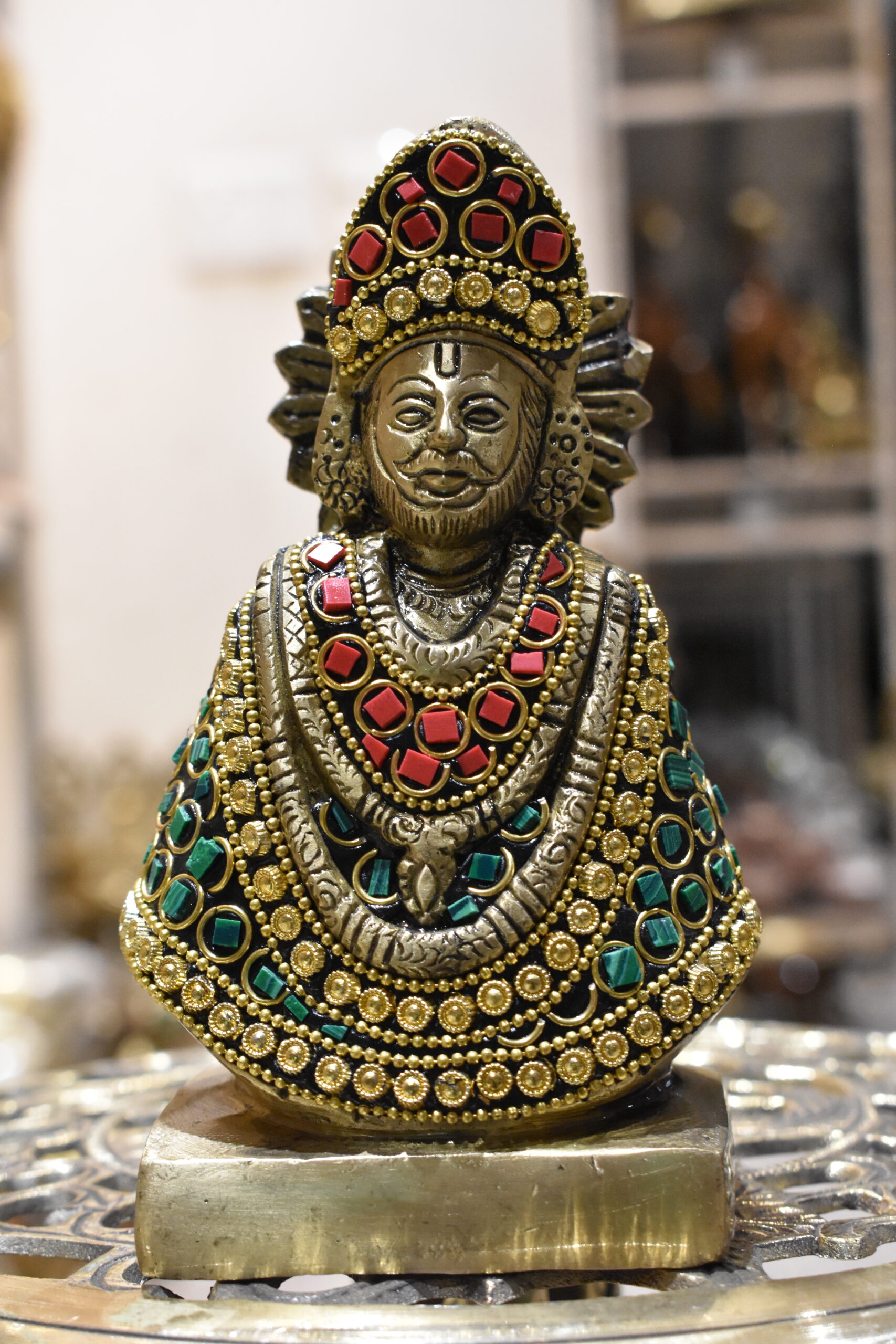 Brass Shyam Dev Statue - Image 8