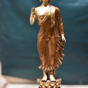 Brass Standing Buddha Statue