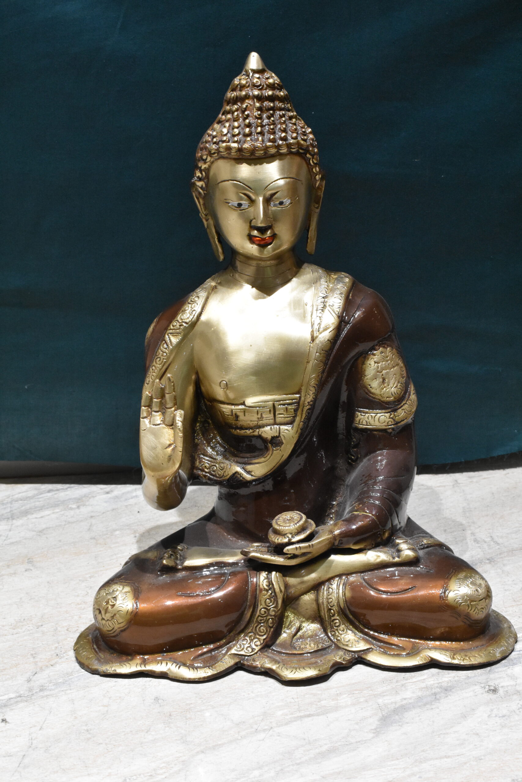 Brass Buddha Statue in Twin Shade - Image 6