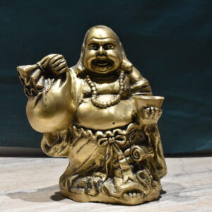 Royal Art Brass Laughing Buddha Statue