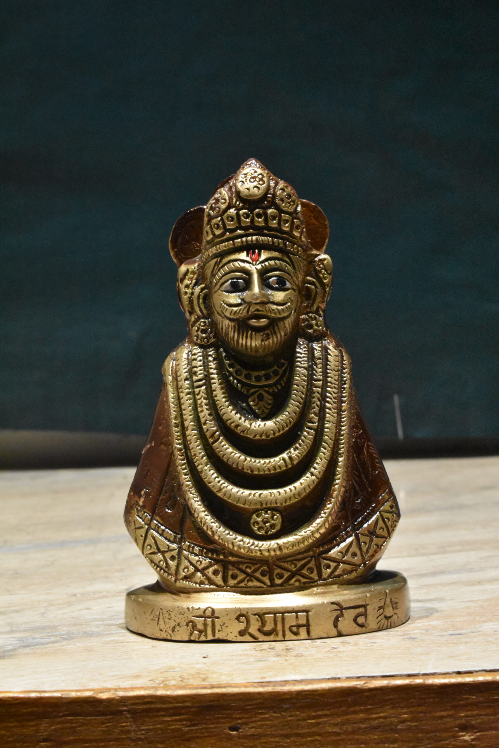 Brass Shyam Dev Statue - Image 3