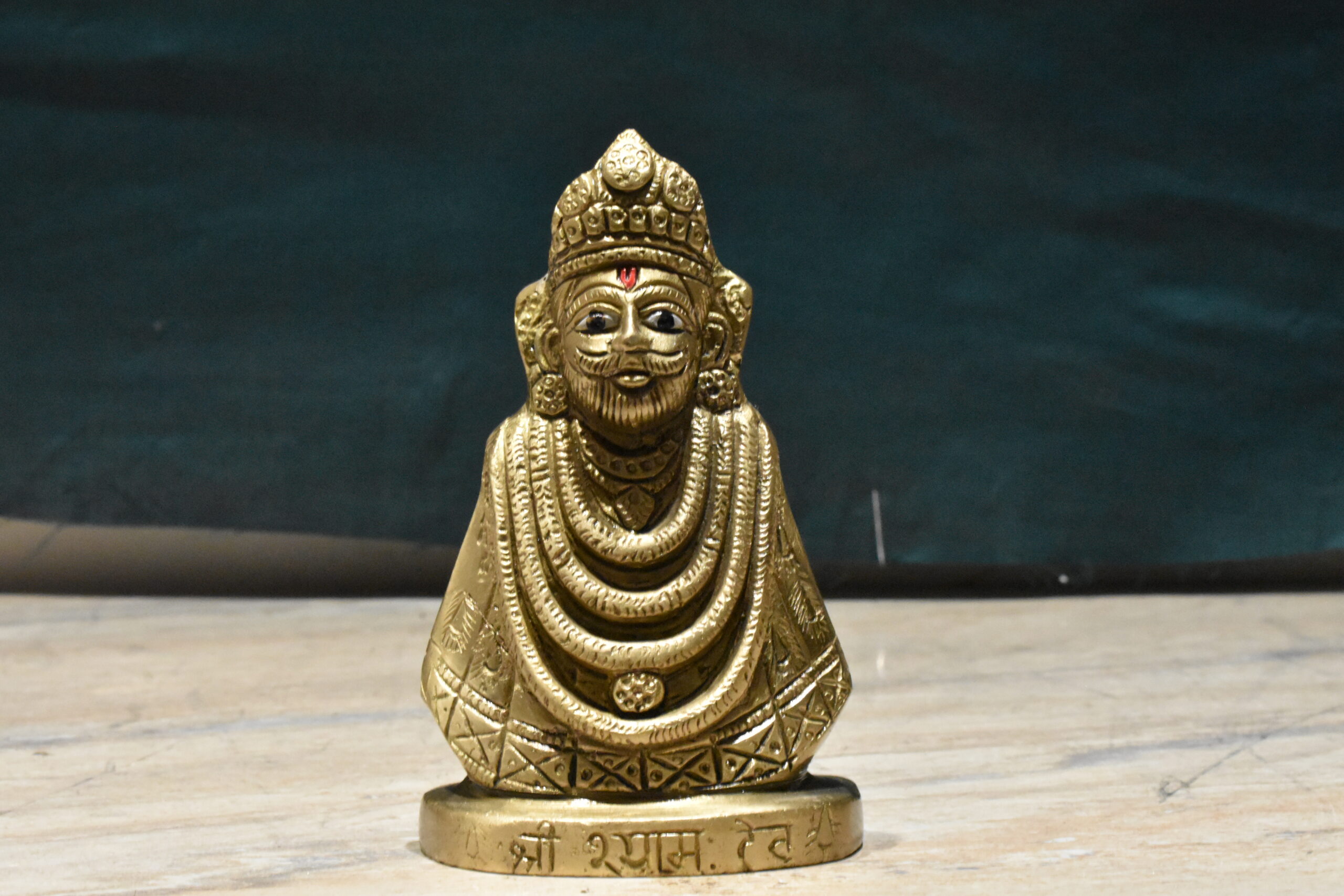 Brass Shyam Dev Statue - Image 4
