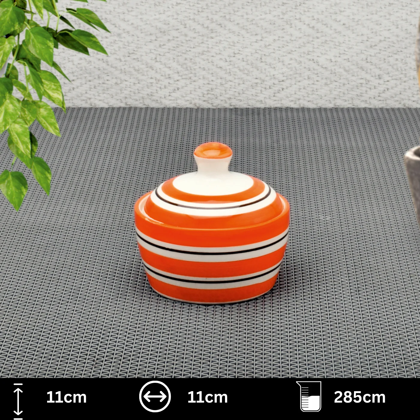 Ceramic Jar with Glossy Finish - Image 2