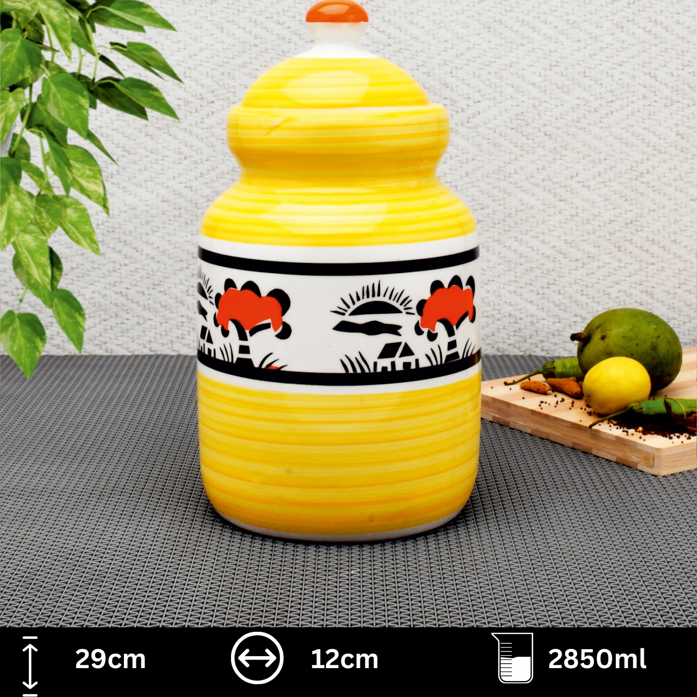 Ceramic Jar with Glossy Finish - Image 4