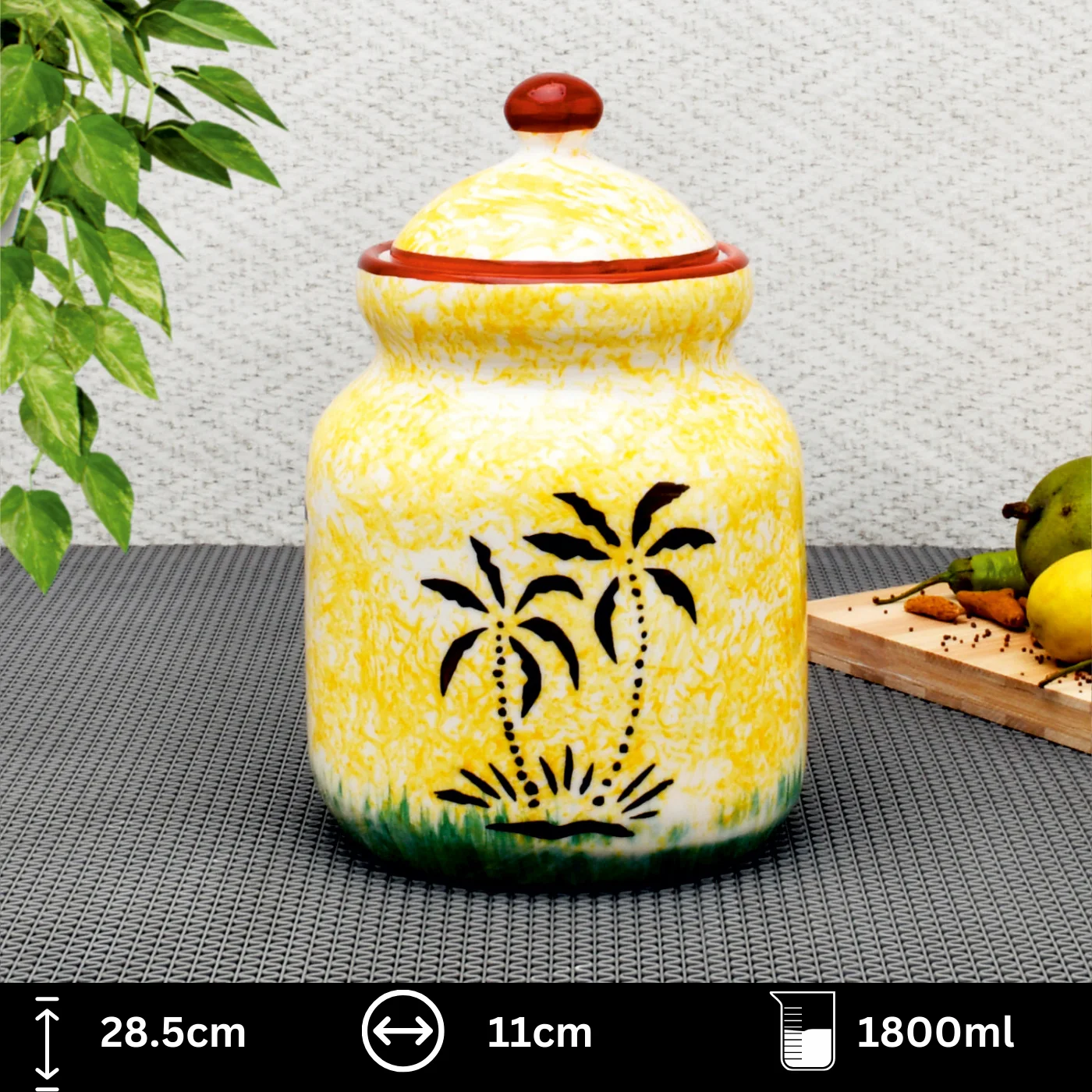Ceramic Jar with Glossy Finish - Image 5