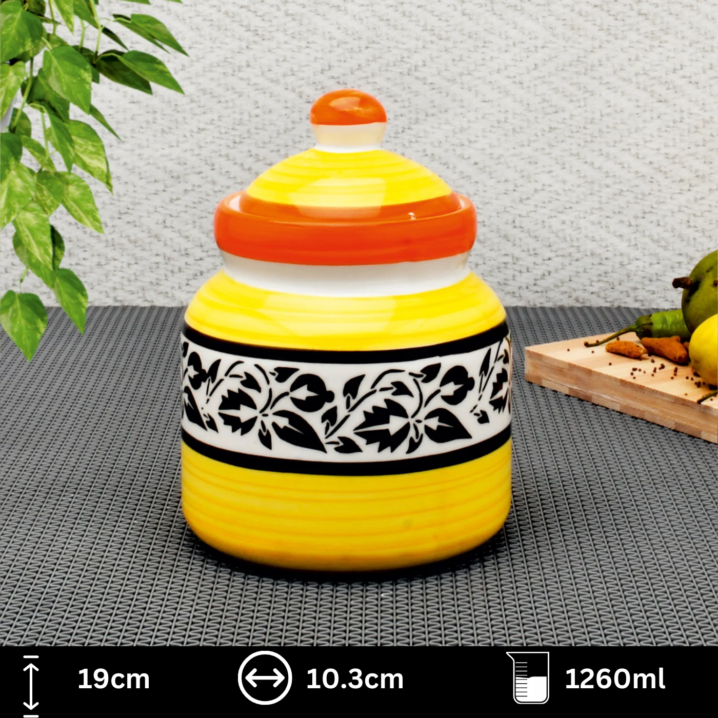 Ceramic Jar with Glossy Finish - Image 6