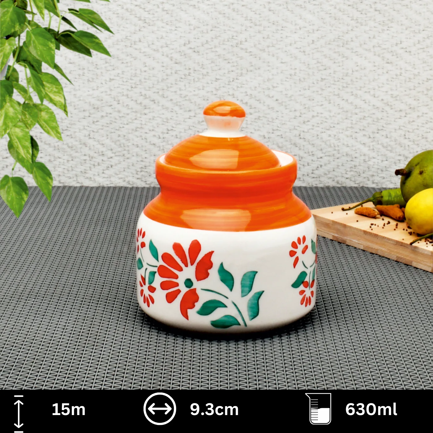 Ceramic Jar with Glossy Finish - Image 7