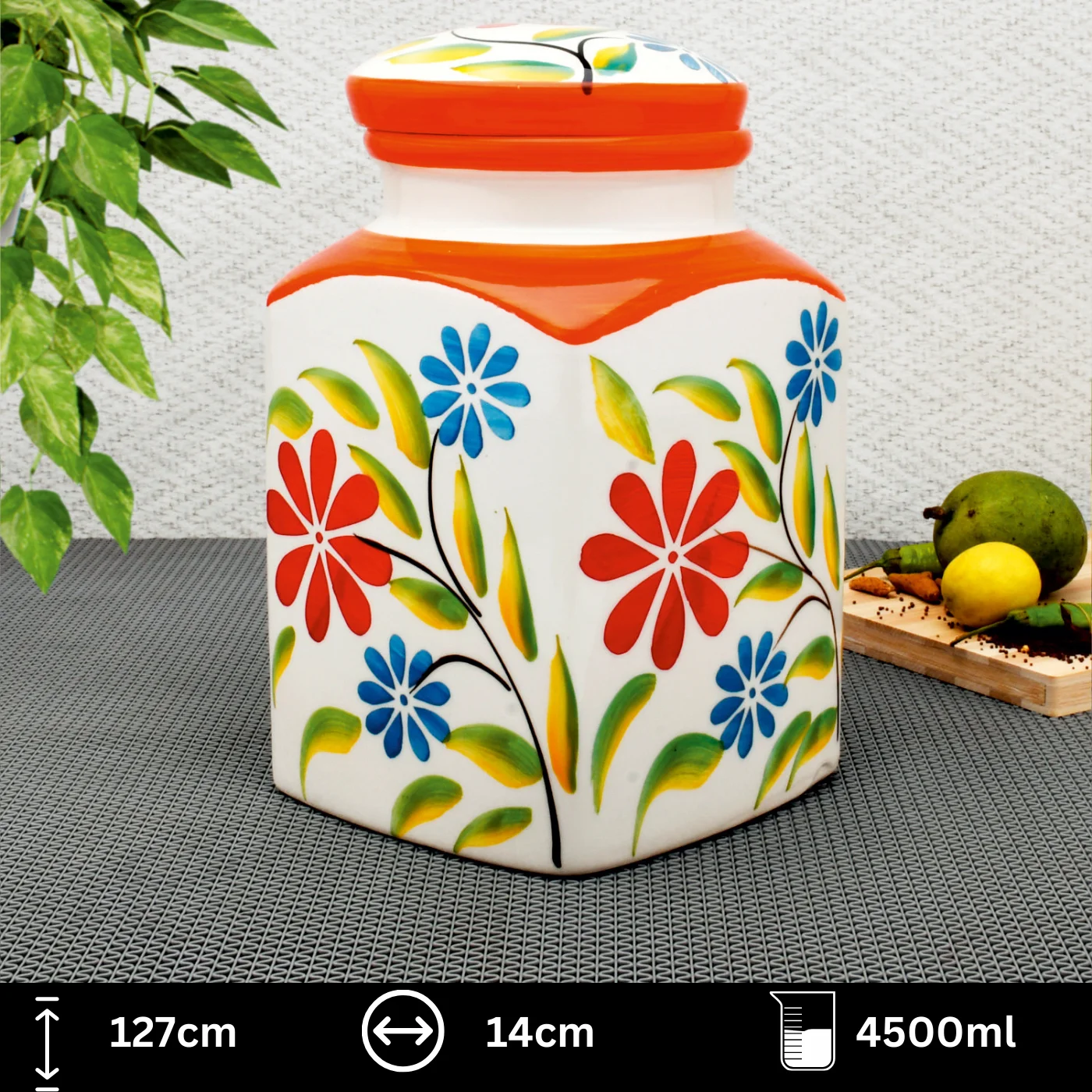 Ceramic Jar with Glossy Finish
