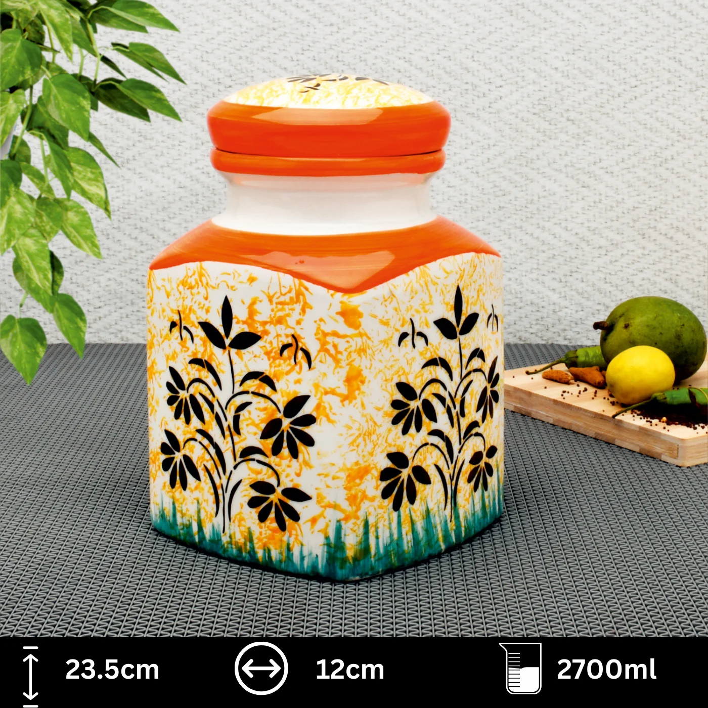 Ceramic Jar with Glossy Finish - Image 9