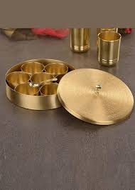 Brass Spices Box Set with lid - Image 3