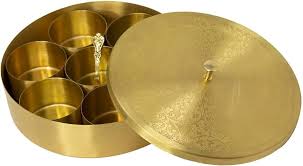 Brass Spices Box Set with lid - Image 4