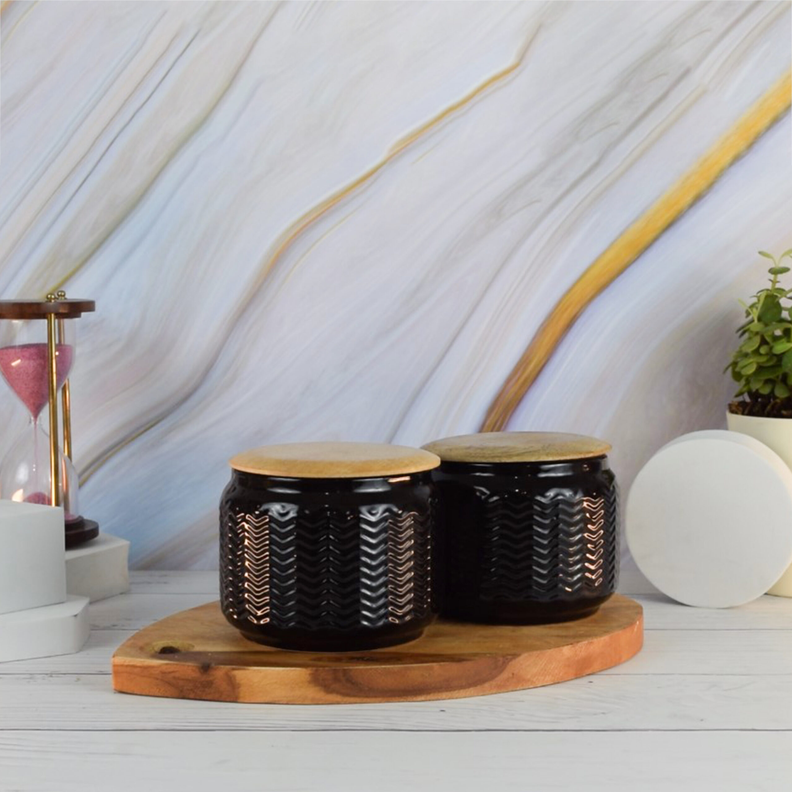 Ceramic Cookie Jar - 750 ml (Pack of 2) - Image 3