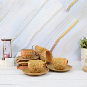 Glossy Cup and Saucer Set – 300ML